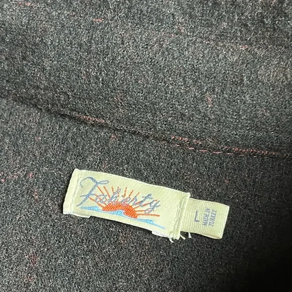 Faherty Legend Sweater Shirt Dress Buffalo Plaid Check Red Black-Sz Large - Picture 6 of 11